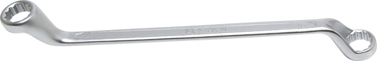 BGS dubbele ringsleutel diep gebogen SW 16 x 17 mm - 30216