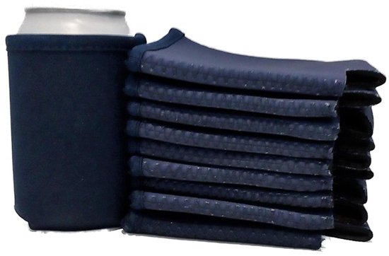 4 st. Bier - frisdrank blik koelhoud hoesjes - NAVY BLAUW van Balvi — afbeelding 2