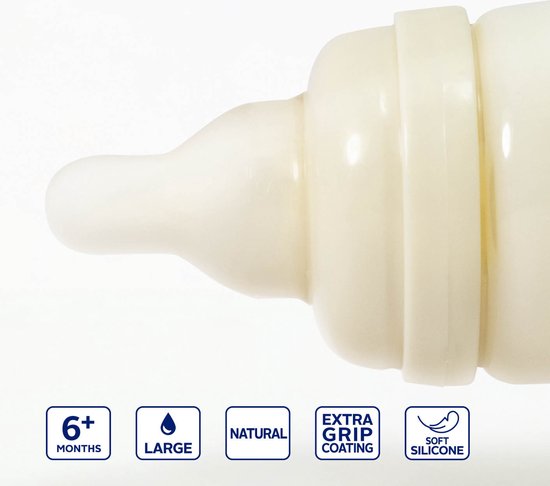 Difrax Flessenspeen Natural - Large - 4 stuks van Merkloos — afbeelding 5