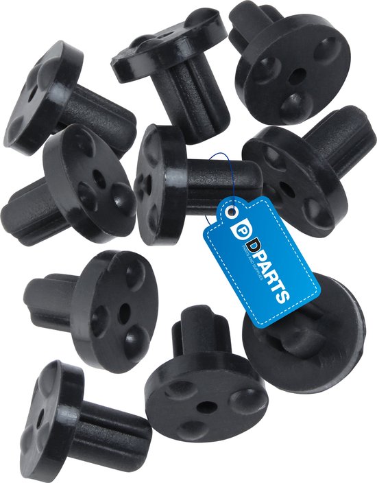 10x Dparts pannendrager voetje - geschikt voor Bauknecht Whirlpool - rubber dopje kookplaat fornuis - rubberen voet dopjes gasfornuis - nr. 481246368017