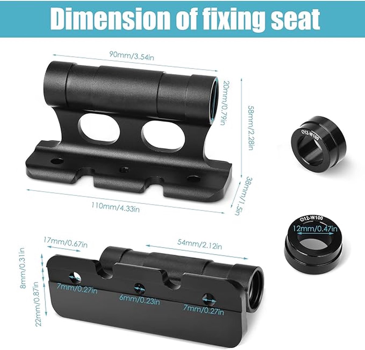 NANSIKE Bike Fork Mount, Veelzijdig fietsblok, Aluminium fiets voorvork, Fiets blok vork mount, Quick Release vork voor vrachtwagen/aanhangwagen/fietsen rekken