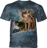 T-shirt Wolf Couple Sunset S