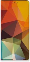Smartphone Hoesje Geschikt voor Samsung Galaxy A15 Leuk Book Case Polygon Color