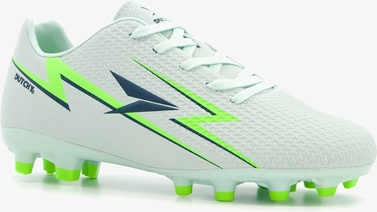 Dutchy Pitch MG kinder voetbalschoenen wit - Maat 38 - Uitneembare zool