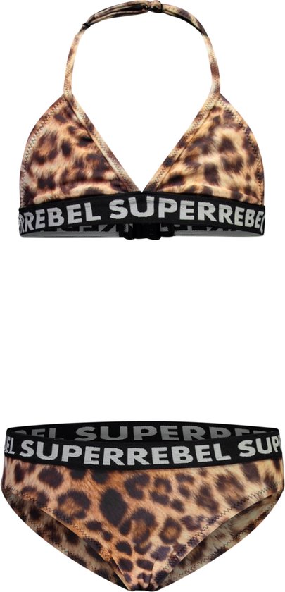 SuperRebel R401-5002 Bikini Filles - AO Léopard - Taille 16-176