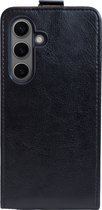 ShieldCase flip case - geschikt voor Samsung Galaxy S24 - leren Samsung Galaxy S24 hoesje - Uitklapbaar hoesje - zwart
