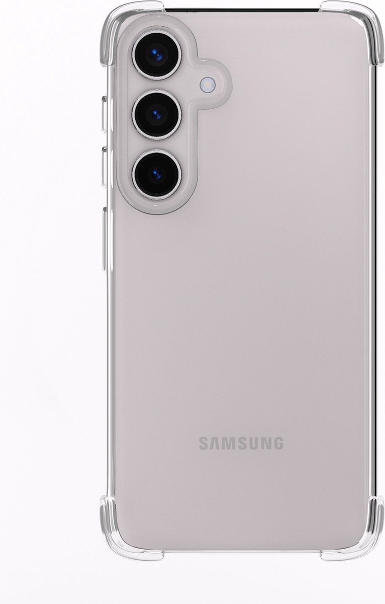 ShieldCase shock case - geschikt voor Samsung Galaxy S24 - schokbestendige Samsung Galaxy S24 hoesje - siliconen materiaal - transparant