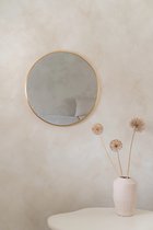Nordic Style® Miroir rond - 60cm - Soft Goud - miroir mural - Miroir rond - Miroir scandinave - Miroir rond - Miroir de Toilettes - Miroir de salle de bain