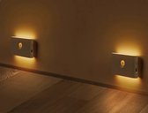 LiHangStar LED Sensor Nachtlampje - Draadloos USB Oplaadbaar - Bewegingsdetectie - Slimme Wandlamp - Veiligheid - Comfort Verlichting voor Slaapkamer - Gang - Kast - Badkamer - Energiezuinig - Nachtverlichting