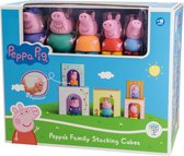 Peppa Pig - 5 Opvouwbare Blokken met met Speelfiguren Familie - 61,5 x 24,8 x 46,5 Cm - XXL