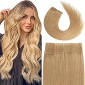 Tape In Hair Extensions 16 inch / 40cm| Kleur 18 Honey Blond| 100% Remy Human Hair Extensions| Straight |
