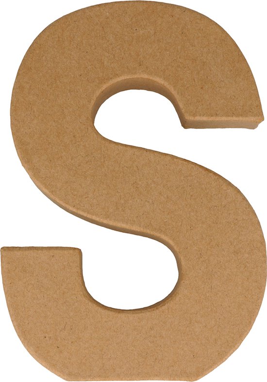 Artemio letter S papier-maché 15 cm