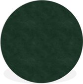 WallCircle - Wandcirkel ⌀ 60 - Leer - Groen - Dierenhuid - Ronde schilderijen woonkamer - Wandbord rond - Muurdecoratie cirkel - Kamer decoratie binnen - Wanddecoratie muurcirkel - Woonaccessoires