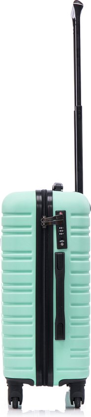 BlockTravel® Handbagage Koffer 39 liter – Trolley handbagage 58 cm – TSA-slot – Afneembare Wielen – 4 Spinner Wielen – Lichtgewicht – Mint groen