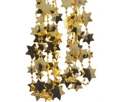 Decoris Sterrenslinger-kerstslinger - goud - 270 cm - Guirlande