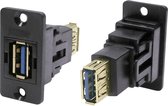 Adapter, Bus, inbouw USB-bus type A - USB-bus type A CP30605N Cliff 1 stuk(s)