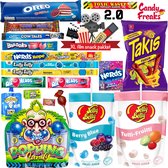 Snackbox 19 Delig 'The Movienight 2.0' - Amerikaans Snoep - Snoep box - American Candy - Amerikaans eten - Usa snoep - Amerikaans snoep box - Amerikaanse snacks - Takis - moviebox - Movie night - Sinterklaas en kerst cadeau