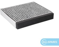 AllSpares CleanAir Koolstoffilter voor afzuigkappen geschikt voor Bosch DWZ0DX0A0 - Siemens LZ10DXA00 (197x215x35mm)