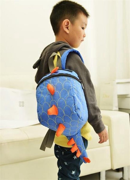 *** Dinosaurus Rugzak - Dino - Kinder Schooltas - Gymtas - van Heble® *** van Heble® — afbeelding 5