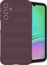 iMoshion Hoesje Geschikt voor Samsung Galaxy A15 (4G) / A15 (5G) Hoesje Siliconen - iMoshion EasyGrip Backcover - Aubergine