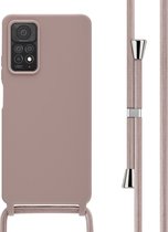 iMoshion Hoesje Geschikt voor Xiaomi Redmi Note 11 Pro Hoesje Met Koord - iMoshion Siliconen hoesje met koord - roze