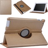 Phreeze Draibare Tablethoes - Geschikt voor iPad 9.7 Hoes - 3e Generatie - Draaibaar met Standaard - Goud