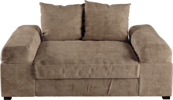 zitbank big sofa fatguy- small- corduroy taupe- seatsandbeds