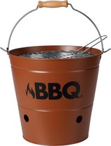 ProGarden Barbecue emmer BBQ 26 cm donkeroranje