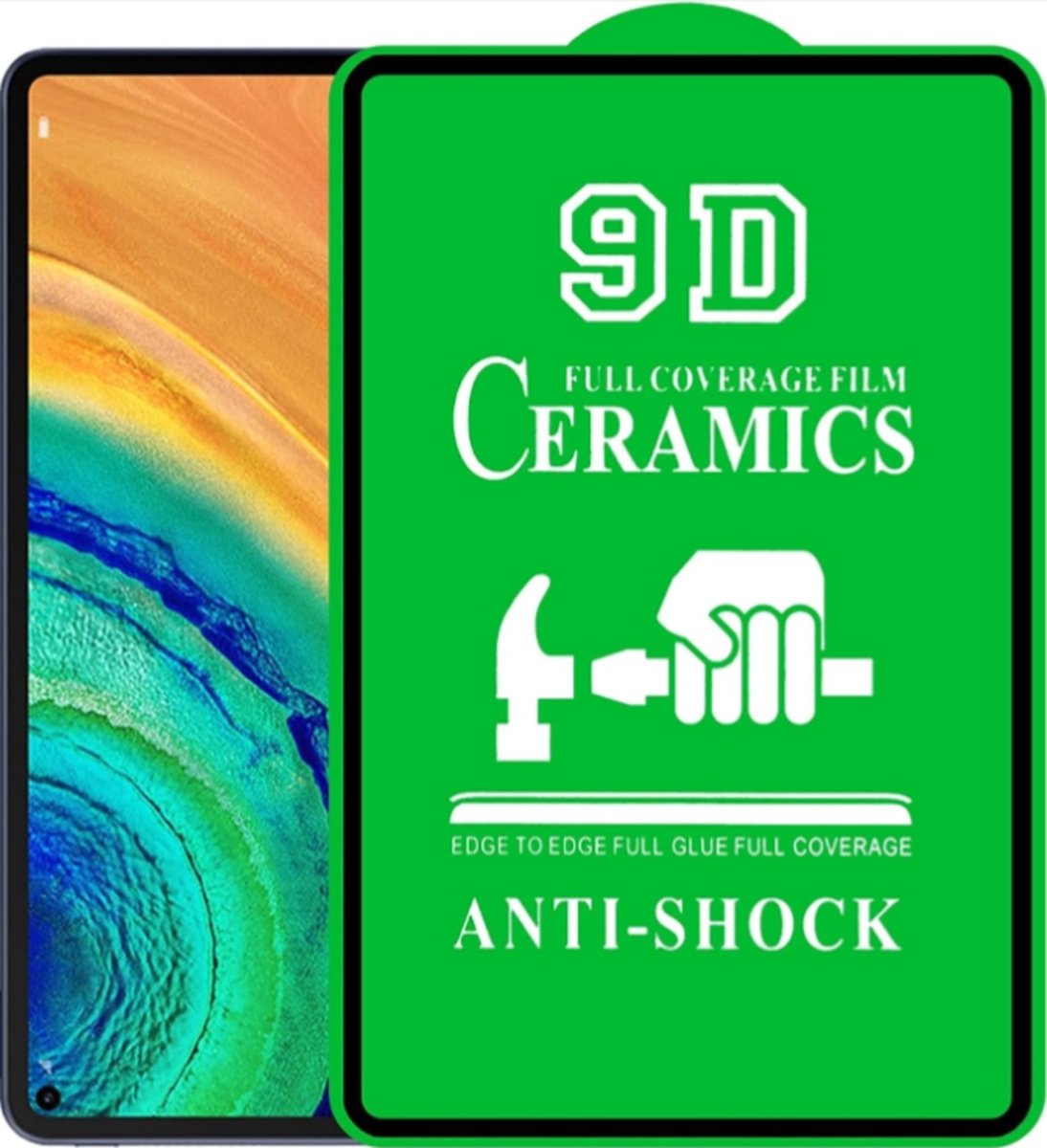 Screenprotector - Beschermlaagje - Galaxy Tab A7 2020 - 3X - Voordeel PACK! - 3D Film Ceramics - 10.4 Inch