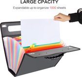 Documentenmap met 26 vakken, A4-map, accordeonmap, administratief papier (kleur)