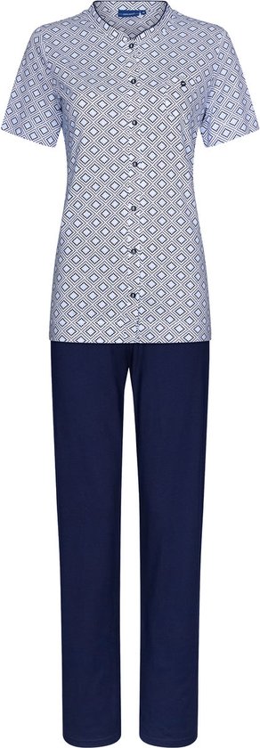 Katoenen grafische pyjama Pastunette - Blauw - Maat - 42