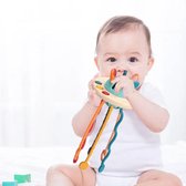 Kleine Uiltjes - Kinderspeelgoed 1 jaar - Montessori Speelgoed - Siliconen trekspeeltje voor baby's - Educatief speelgoed - Montessori speelgoed - Sensorisch speelgoed- 0- 24 Maanden - CE Markering - Ontwikkeling - Baby - Fijne moteriek