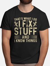 I Fix Stuff - T Shirt - Car - Automobile - Automobiel - AutoLiefhebber - vader - dad - vaderdag - best dad in the world - father