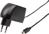 Hama Universele Reislader - Mini USB 2A Reislader - Geschikt voor diverse apparaten - 1,4 meter - Netaansluiting 100-240 V - Zwart