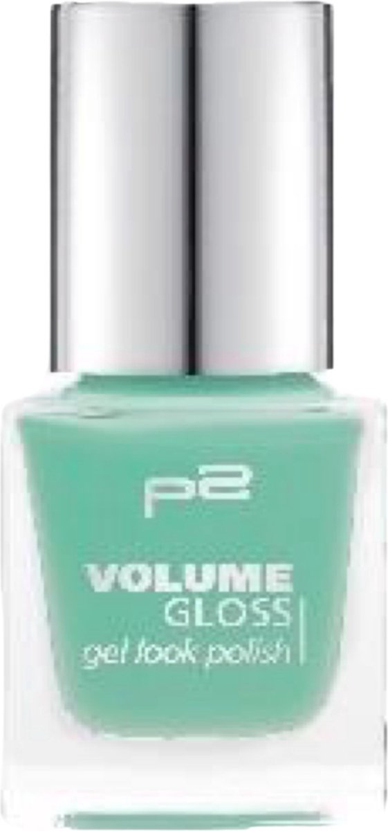 P2 EU Cosmetics Volume Gloss Gel Look Nagellak 510 scheme architect light Turquoise 12ml