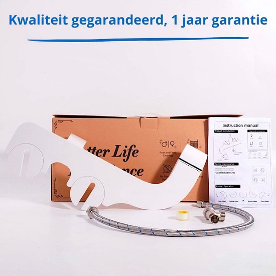 Foto: Bidet 1 jaar garantie bidet handdouche duurzaam goedkope oplossing bidet wit dubbele sproeikoppen wc papier bidet sproeier bidet wc bidets