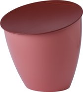 Poubelle Mepal Calypso – 2,2 litres – Poubelle à poser avec couvercle – Poubelle durable – Mauve vif