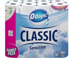 Ooops! Toiletpapier Classic Sensitive 3-laags - 24 stuks