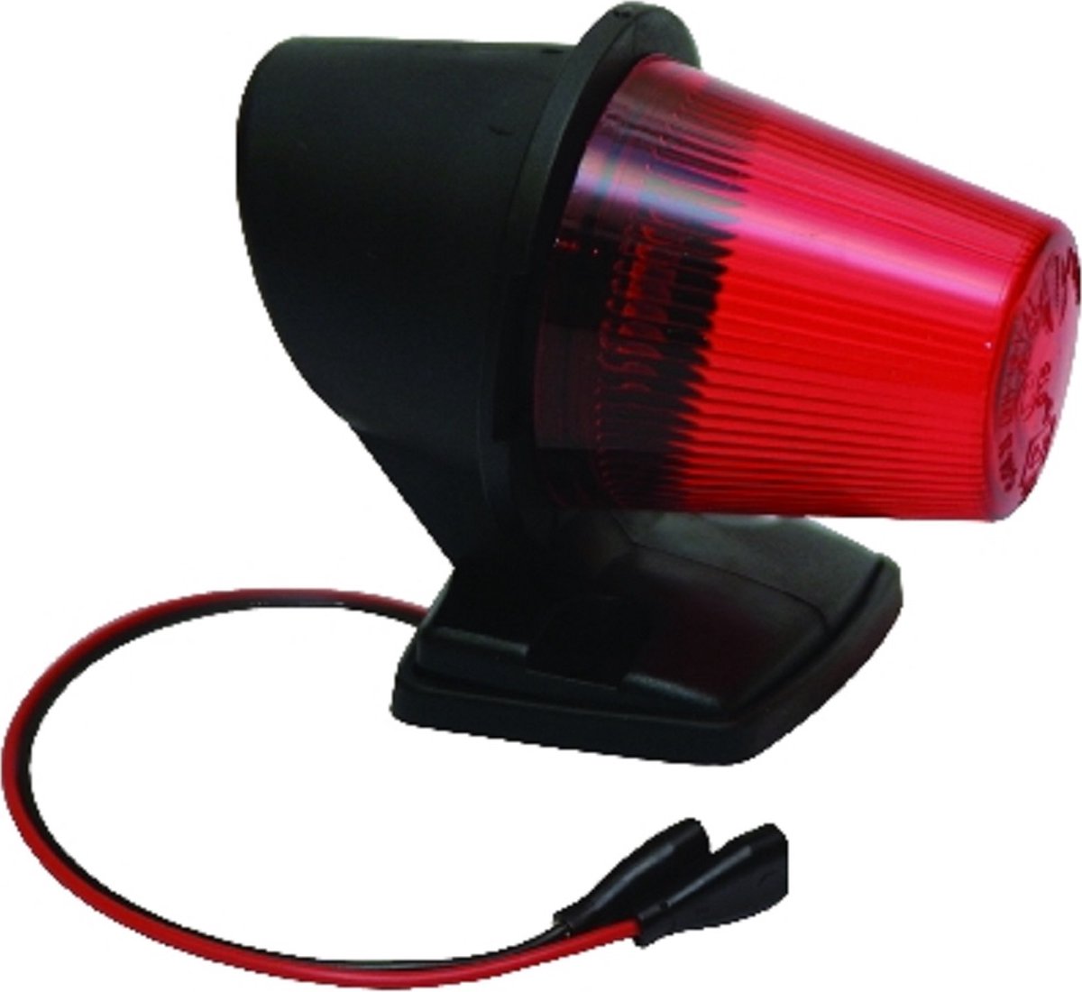 Toplamp rood torpedo met zwarte voet
