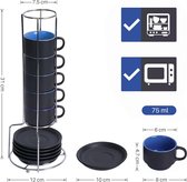 Luxe mokken set – koffie mokken set – beker – coffee mug set – duurzaam / Kleur: Blauw
