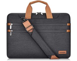 17,3 inch laptophoes tas met handvat schouderriem, waterdichte schoudertas notebooktas compatibel met 17,3" Lenovo IdeaPad 330/Dell Inspiron 17 5000/HP Pavilion/Acer/MSI/ASUS