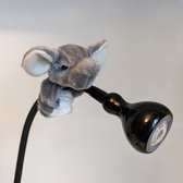 Koelkastmagneten dieren olifant lichtgrijs koelkast magneet