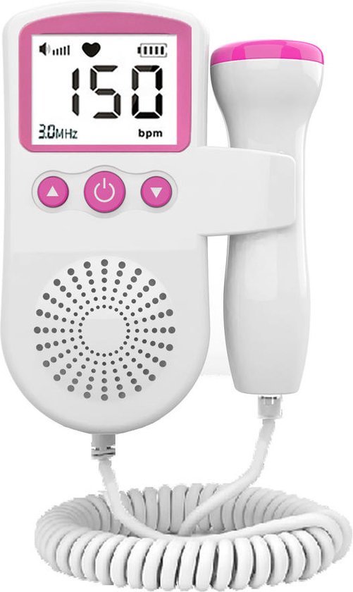 Doppler baby Hart Monitor - Hartslag Baby - Fetal Doppler - ultrasonic fetal doppler - zwangerschapscadeau - KraamCadeau