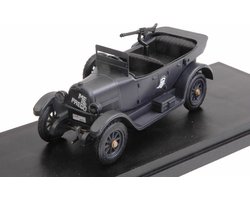 1:43 Diecast Modelcar Fiat 501 Open Republica Di Salo Me Ne Frego 1944 Matt Black Rio Models