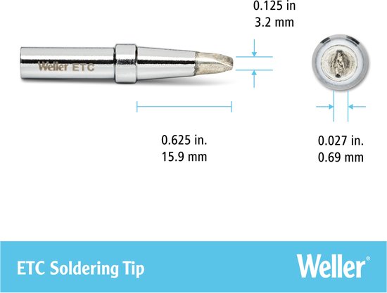 Weller WE1010 Lot De 5 Pointes à Souder ETA ETB ETC ETP TETS - Embouts Authentiques