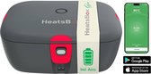 Faitron HeatsBox GO - Boîte à lunch électrique - Fonctionne sur piles - Acier inoxydable - Différents compartiments - Avec application pour smartphone - 220V - Pour repas chauds