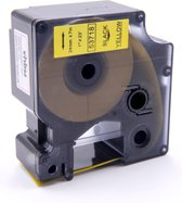 Dymo D1 Compatible 53718 (S0720980) tape zwart op geel 24 mm x 7 m