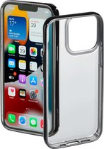 Hama Clear&Chrome Cover Hoesje geschikt voor Apple iPhone 13 Pro - Flexibel telefoonhoesje - Gerecycled PU materiaal - Perfecte Pasvorm - Zwart