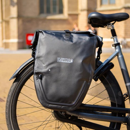 Fietstas Enkel Met LED Lynx Rocky XL - Waterdicht - 25 Liter - Zwart van Lynx. — afbeelding 2