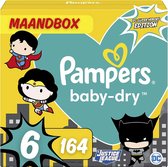 Pampers Baby Dry Maat 6 SuperHero Edition - 164 Luiers Maandbox